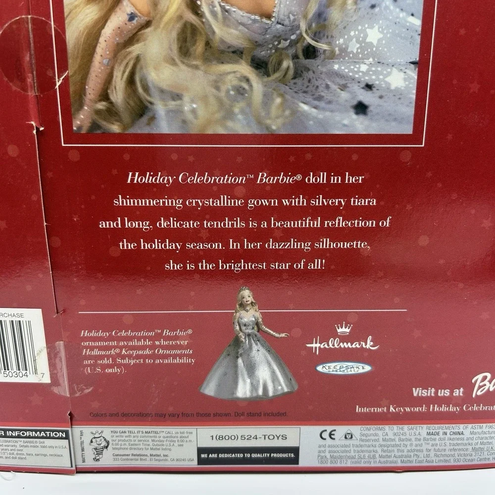 Mattel Holiday Celebration Barbie Special Edition Doll NIB 2001